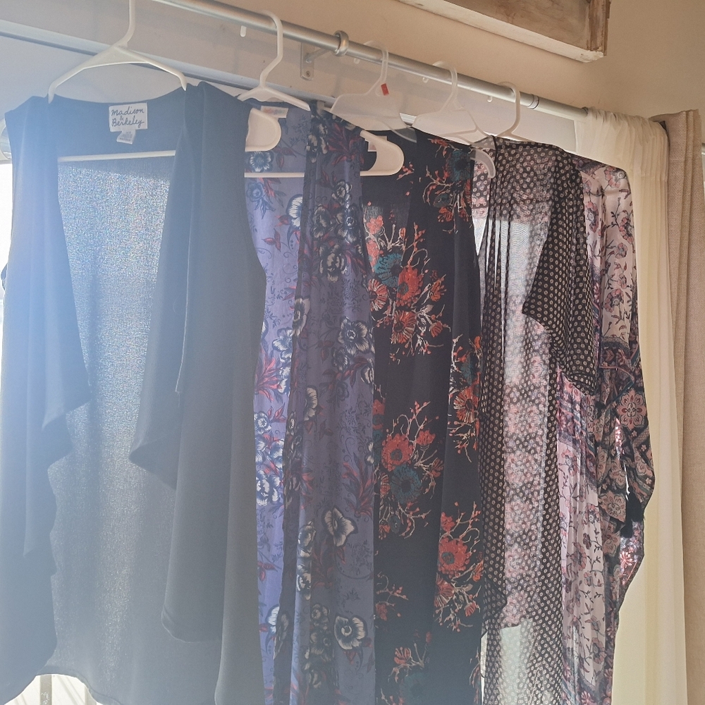 Lot Of 5 Kimono Dusters Lularoe Etc Sm XS M